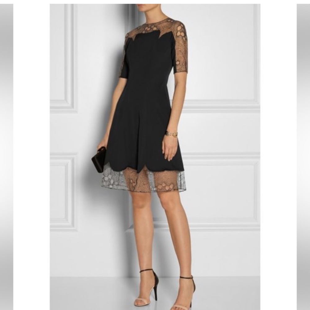 Lela Rose black dress Measurements: Bust 16.5” , Waist 14.25” Length 39”